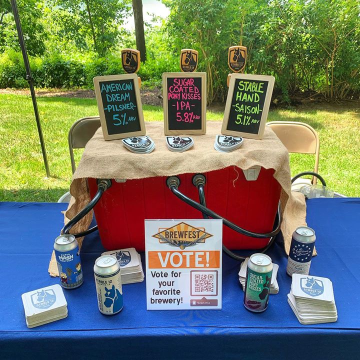 All set up for the Dauphin County Brewfest! Gonna be a scorcher today, but…