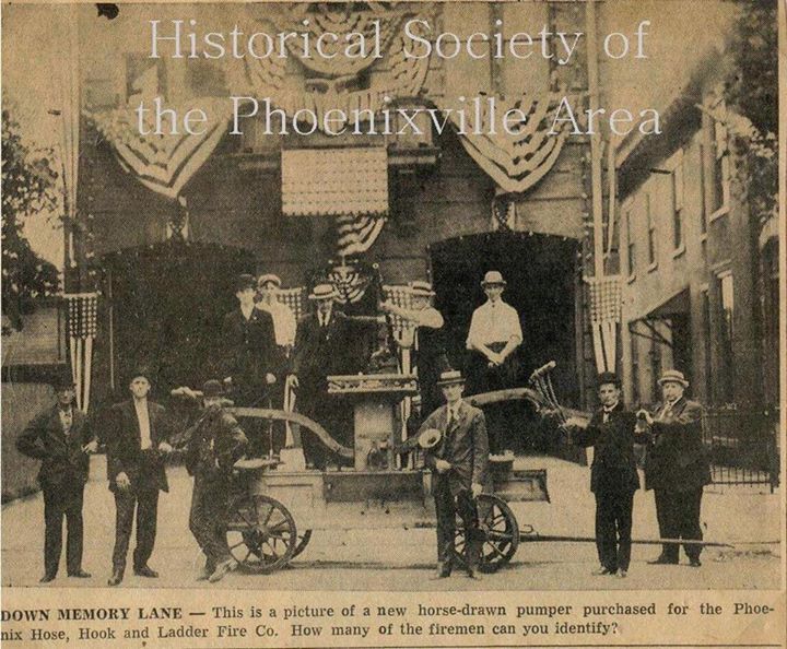 It’s time for our weekly history post from the Historical Society of the Phoenixville…
