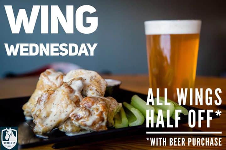 Join us tonight for Wing Wednesday, and enjoy half off wings (with the purchase…