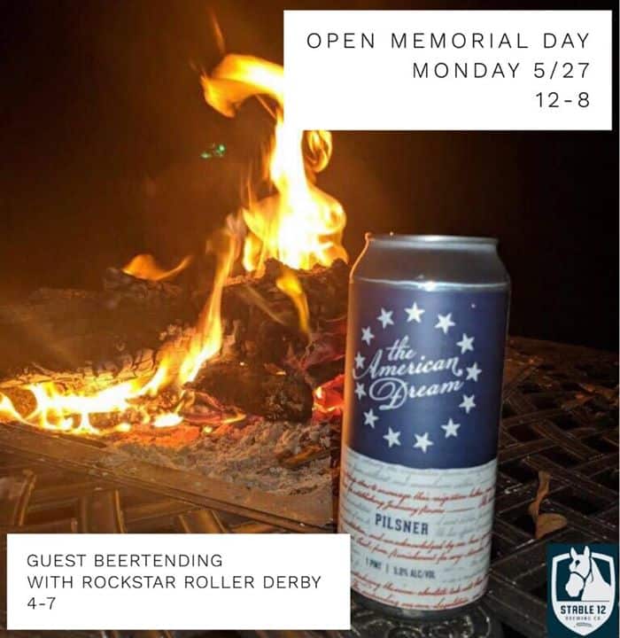 Alert We will be open this Memorial Day from 12-8 #stable12 #phoenixville