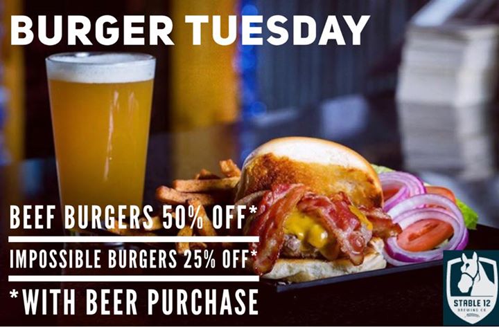 Join us tonight for Burger Tuesday! Winter is here for a few days, warm…