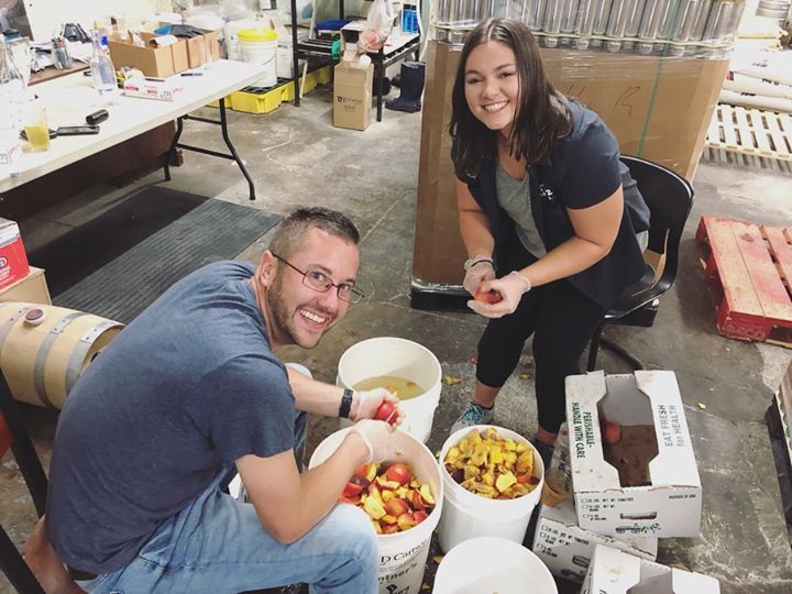 Processing fresh, local peaches for an upcoming ⠀⠀⠀⠀⠀⠀⠀⠀⠀ What are you guys up to…