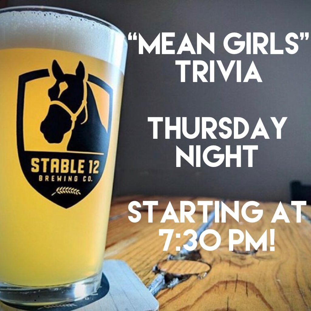 Quizzo is EVERY THURSDAY here at Stable 12! Join Michael at 7:30 (ish) and test…