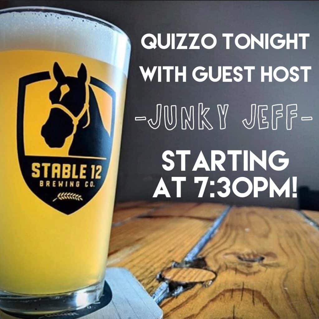 QUIZZO TONIGHT! Starting around 7:30pm, see you there🍻
#stable12#phoeni…