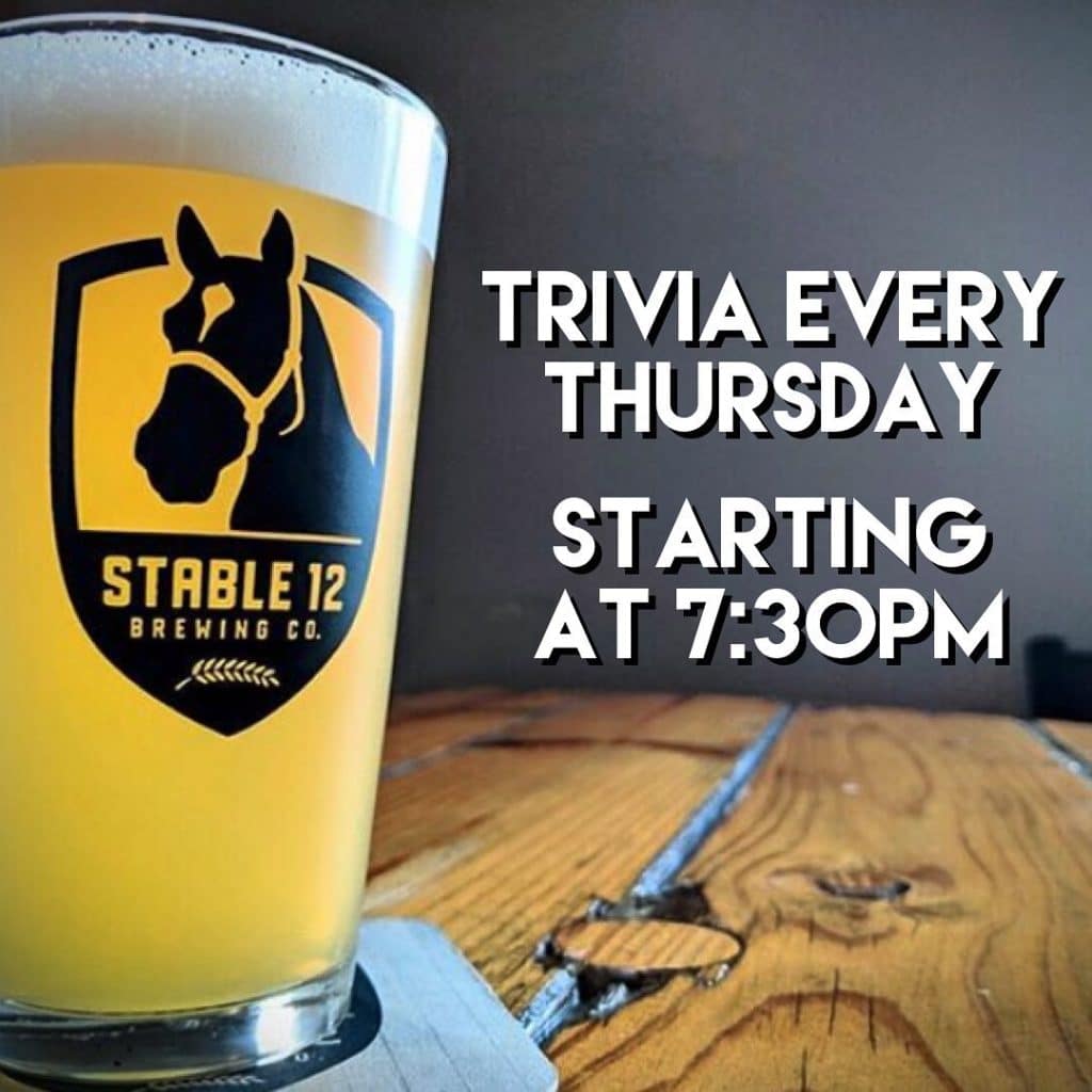 Come on down to Stable 12 every Thursday night to test your knowledge 🤓