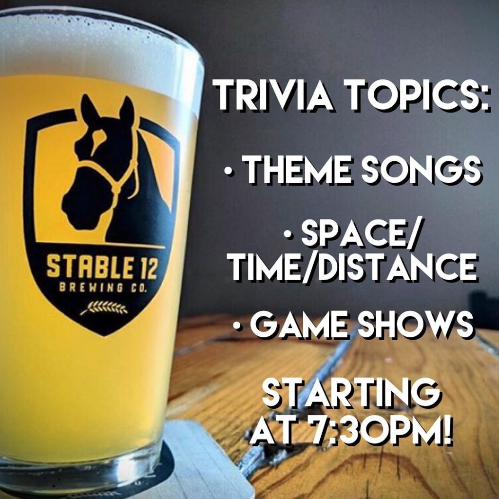 Come on down to Stable 12 every Thursday night to test your knowledge 🤓
