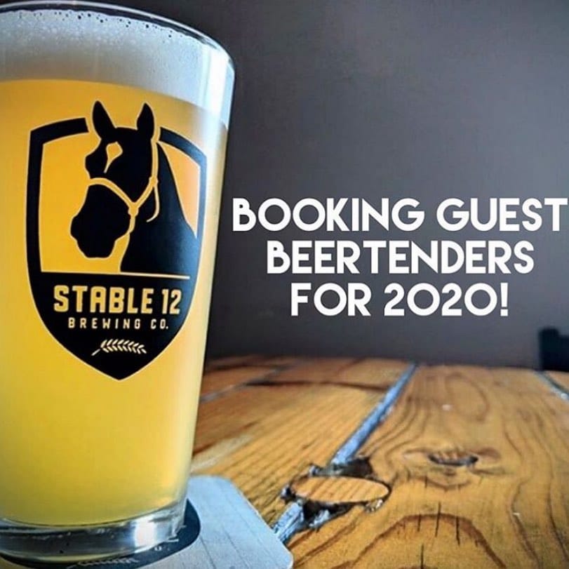 **BOOKING GUEST BEERTENDERS FOR 2020** On Monday evenings, The Stable 12 Brewery ope…