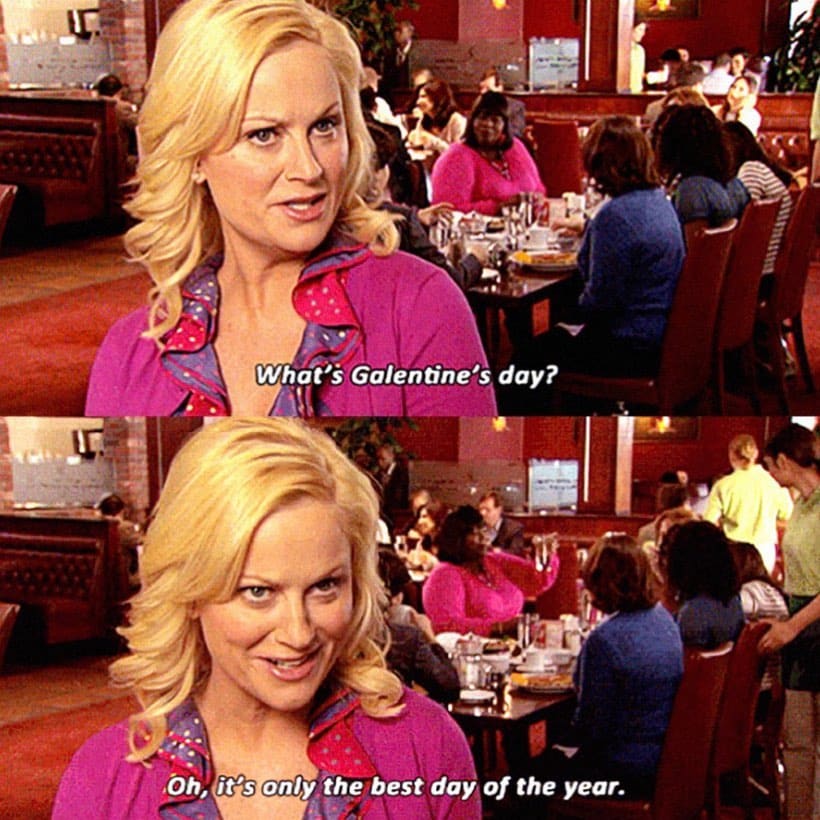 Tomorrow is the best day of the year – GALENTINE’S DAY! …and also TRIVIA!