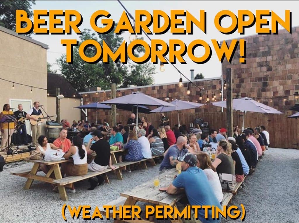 Looks like we are going to have some beer garden weather tomorrow! 🍺😎