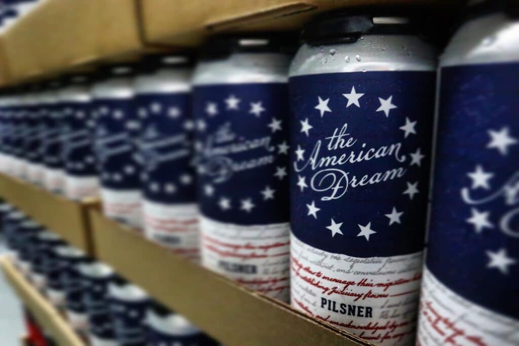 The American Dream –  A craft Pilsner brewed in the German tradition with the additi…
