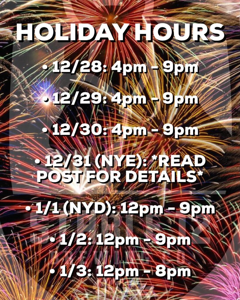 🎊 HOLIDAY HOURS 🎊