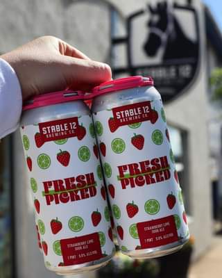 🍓Fresh Picked: Strawberry Lime 🍓 A kettle soured ale brewed with a touch of lact