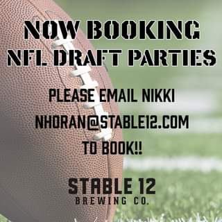 Have a Draft Party coming up? Come host it at Stable 12!