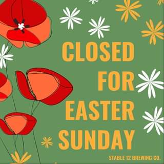 Reminder that we will be closed this Sunday 4/17 for Easter!