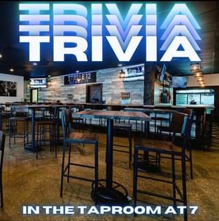 Trivia Night 💃🏽🕺🏻 Take that Hump Day break  we all need! In the taproom starting