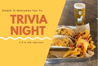 Grab your smartest friends and team up for Trivia Night 🧠🤓🗺🎼🍻 Open 5-10! Trivia