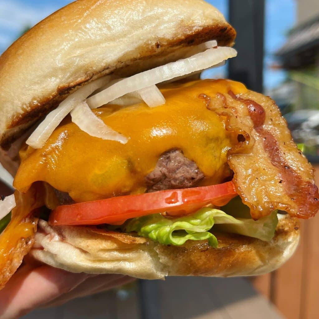 Picture this: you don’t have to cook tonight and you get half off your burger by